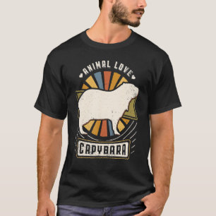 Capybara Vintage Classic Retro Animal T-Shirt