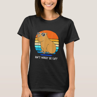 Capybara Vintage Retro  Don't Worry Be Capy T-Shirt