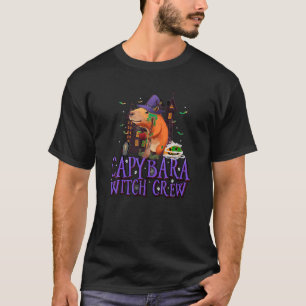 Capybara Witch Crew Halloween Team Squad T Shirt