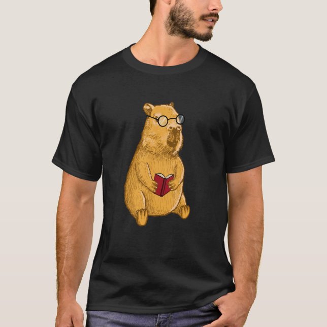 Capybara with Glasses T-Shirt (Front)