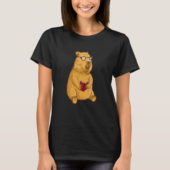 Capybara with Glasses T-Shirt (Front)