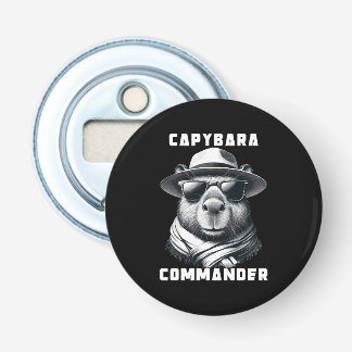Capybara With Sunglasses Capy Commander Bottle Opener