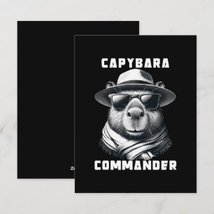 Capybara With Sunglasses Capy Commander Holiday Card