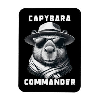 Capybara With Sunglasses Capy Commander Magnet