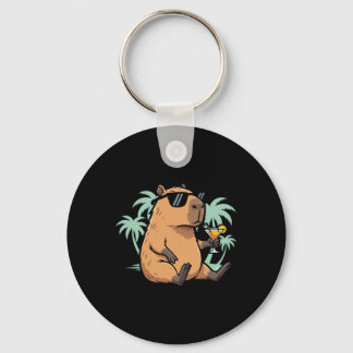 Capybara With Tail - Chill Vibe Key Ring