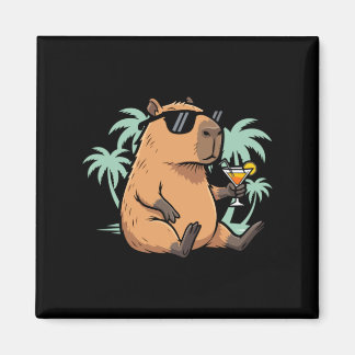 Capybara With Tail - Chill Vibe Magnet