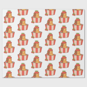 Capybara Wrapping Paper Cute Animal Gift Wrap