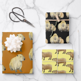 Capybara Wrapping Paper Sheet
