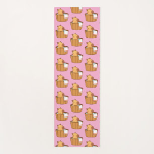 Capybara Yoga Mat Cute Relaxing Animal Print