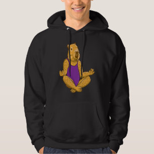 Capybara Yoga poses Meditation Workout exercises g Hoodie