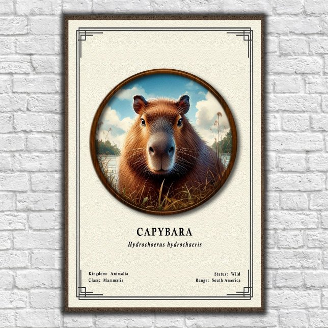 Capybara Zoology Series Poster (Creator Uploaded)
