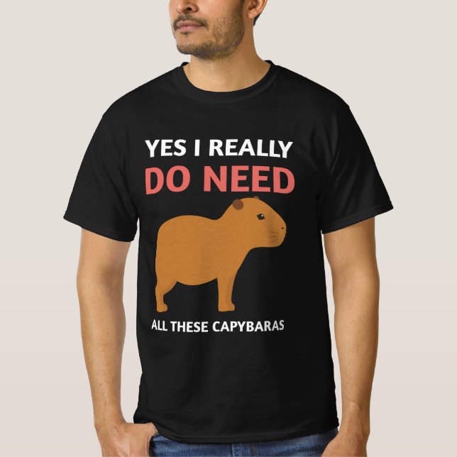 Capybaras animal art lover gift idea  T-Shirt (Front)