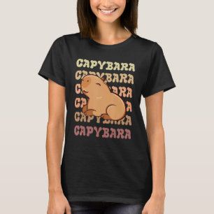 Capybaras Cute Retro Vintage Capy Rodent T-Shirt