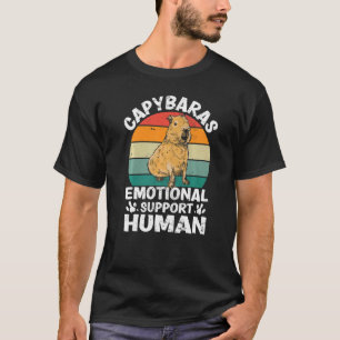 Capybaras emotional support human Capibara Capy T-Shirt