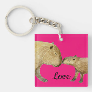 Capybaras Key Ring