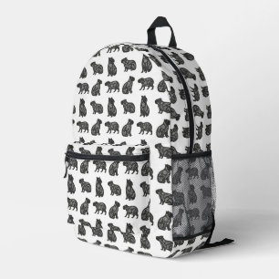 Capybaras Printed Backpack
