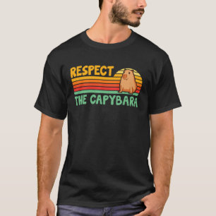 Capybaras Respect The Capybara Cavy Rodent  Kids T-Shirt
