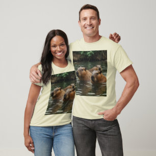 Capybara's Swimming In The River, T-Shirt