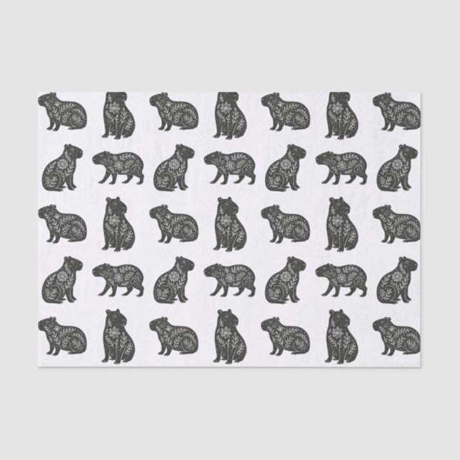 Capybaras Tissue Paper (Front)