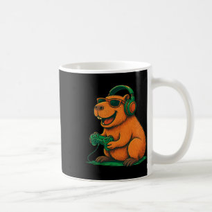 Capyra Funny Video Game Gamer Animal Lover Gaming Coffee Mug