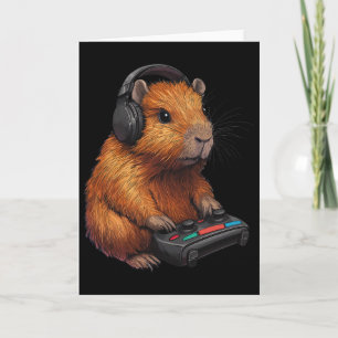 Capyra Gamer Gaming Game Funny Graphic Card