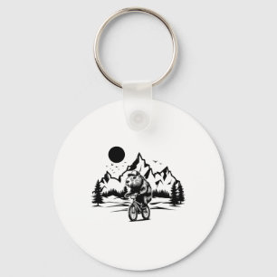 Capyra Riding Bicycle Vintage Mountain Biking Capy Key Ring
