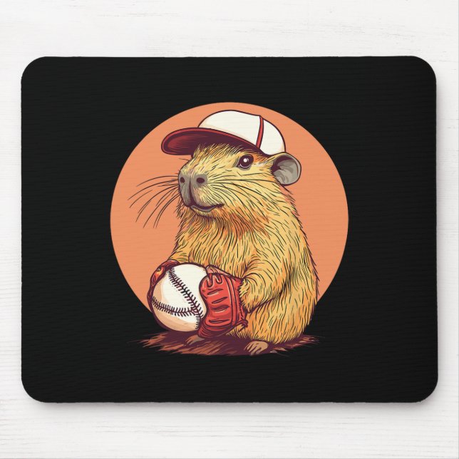 Capyra Sell Player In Cute Cap  Mouse Pad (Front)