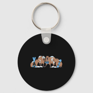 Capyra Skiing Cute Capy Snowboard Winter Capyra Lo Key Ring
