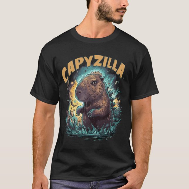 Capyzilla Capybara  T-Shirt (Front)
