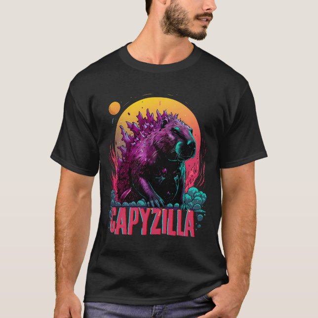 Capyzilla Capybara  T-Shirt (Front)