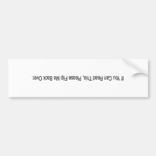 car accident bumper sticker