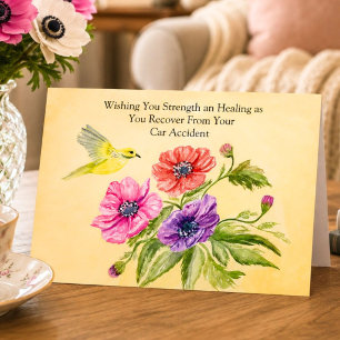 Car Accident Recovery with Tanager Bird Card
