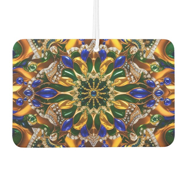 Car Air Fresheners with Brazil Colours Design (Front)