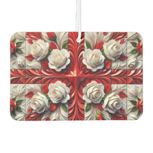 Car Air Fresheners with English Roses Design