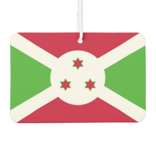 Car Air Fresheners with Flag of Burundi