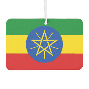 Car Air Fresheners with Flag of Ethiopia