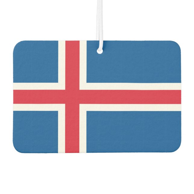 Car Air Fresheners with Flag of Iceland (Front)