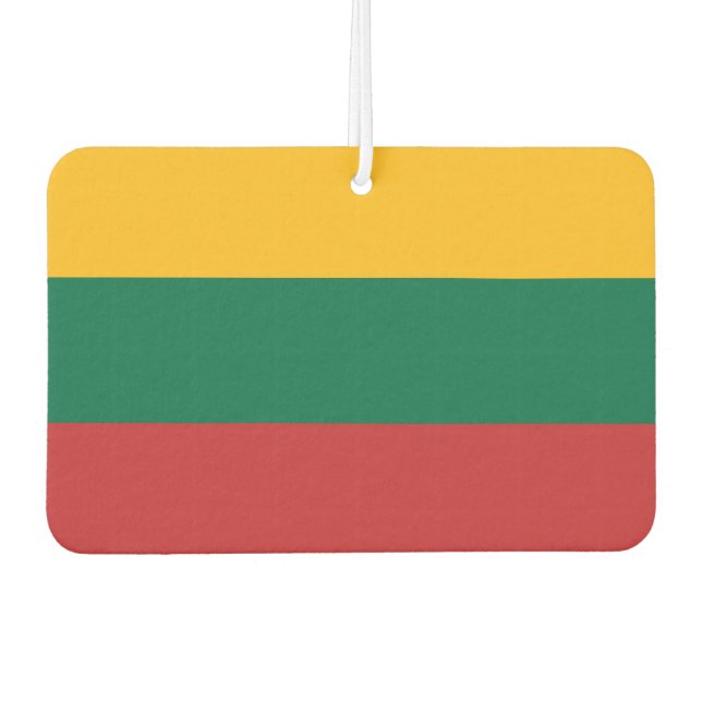 Car Air Fresheners with Flag of Lithuania (Front)