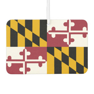 Car Air Fresheners with Flag of Maryland, USA