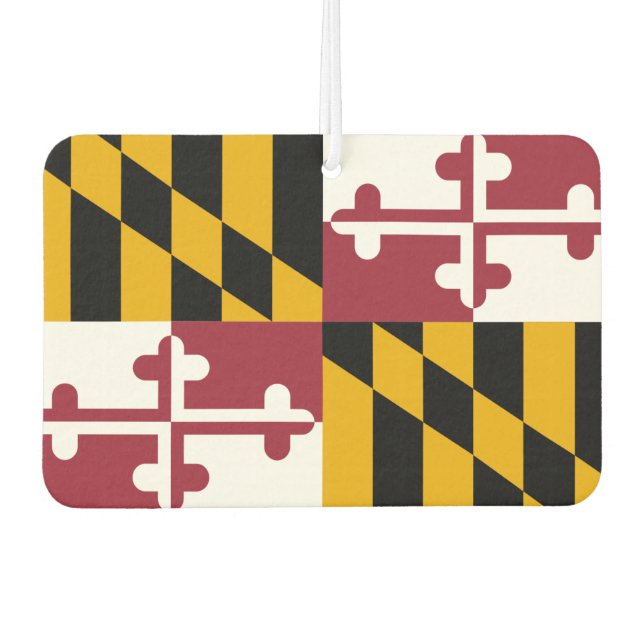 Car Air Fresheners with Flag of Maryland, USA (Front)