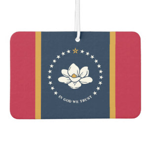Car Air Fresheners with Flag of Mississippi