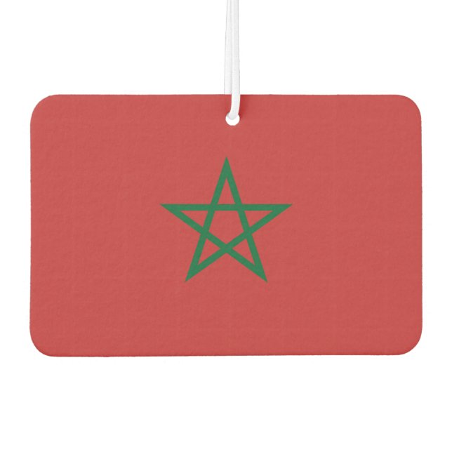 Car Air Fresheners with Flag of Morocco (Front)