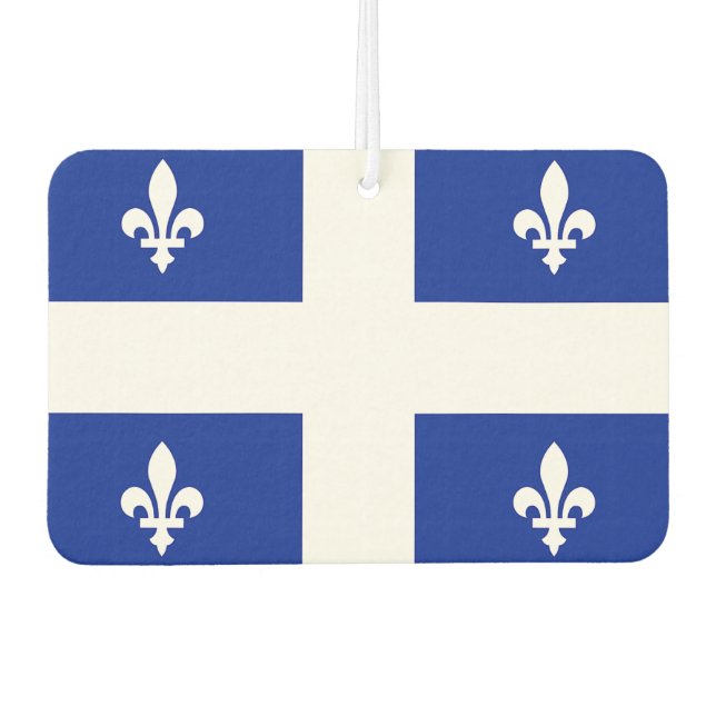 Car Air Fresheners with Flag of Quebec, Canada (Front)