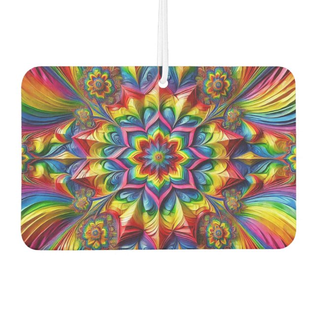 Car Air Fresheners with LGBTQ Colours Design (Front)