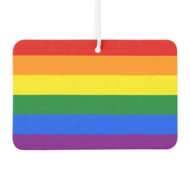 Car Air Fresheners with Pride Flag (Front)