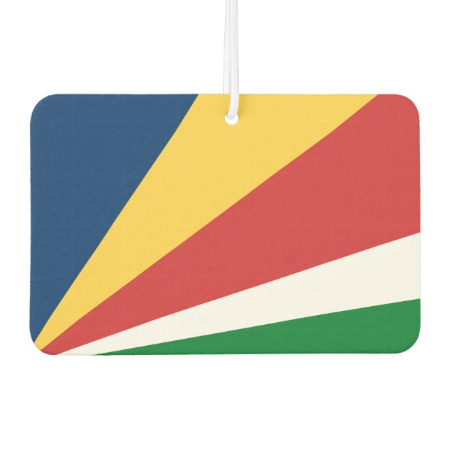 Car Air Fresheners with Seychelles Colours Design (Front)