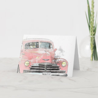 Car Antique All Occasion Greeting Card