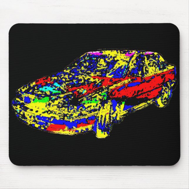 Car Art Mouse Pad (Front)