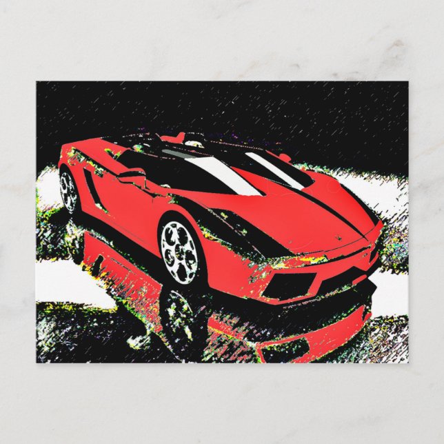 Car Art Postcard (Front)