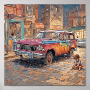 Car artwork poster